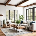 Exposed Beam Living Room decor ideas