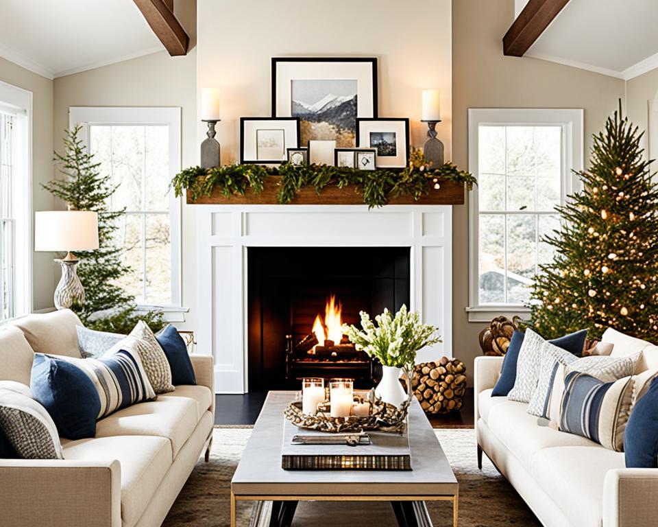 Fireplace mantel decor