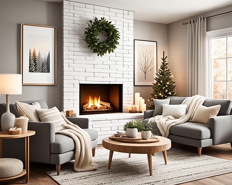 Hygge living room decor