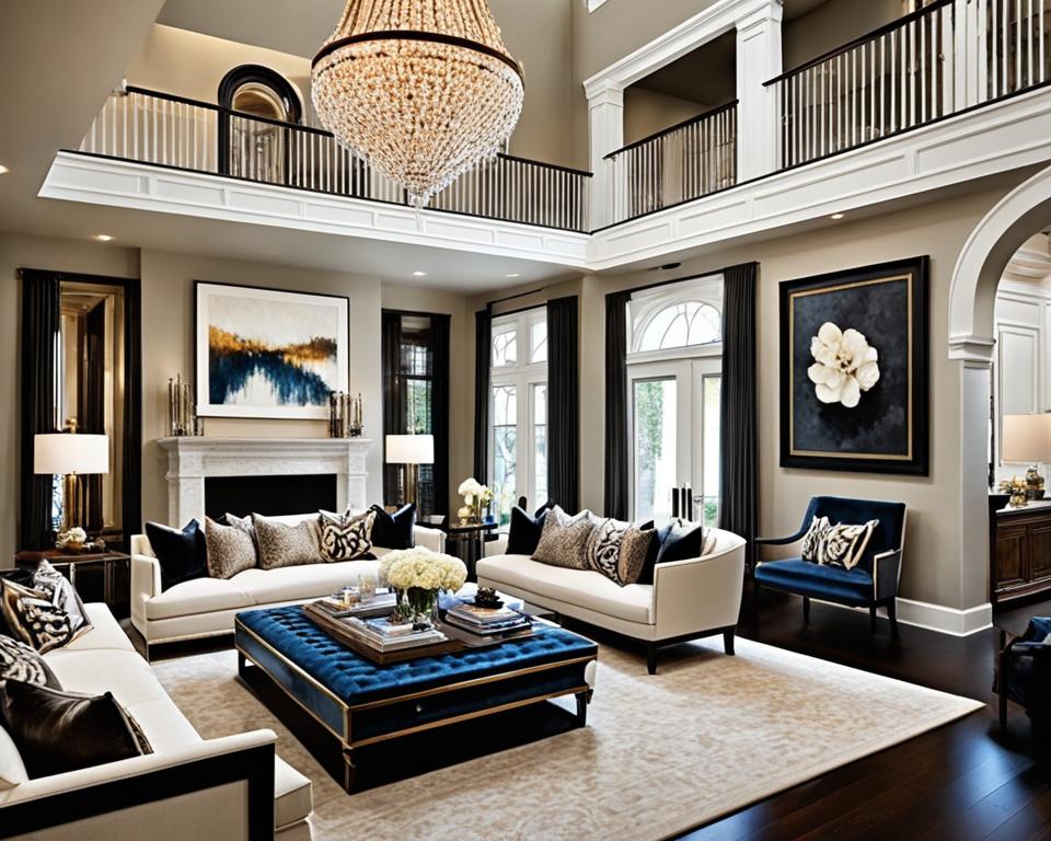 Two-Story Living Room decor ideas