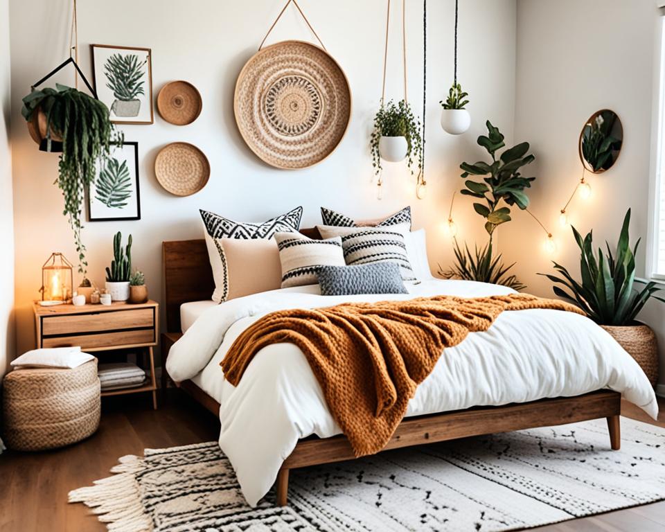 bohemian small bedroom decor