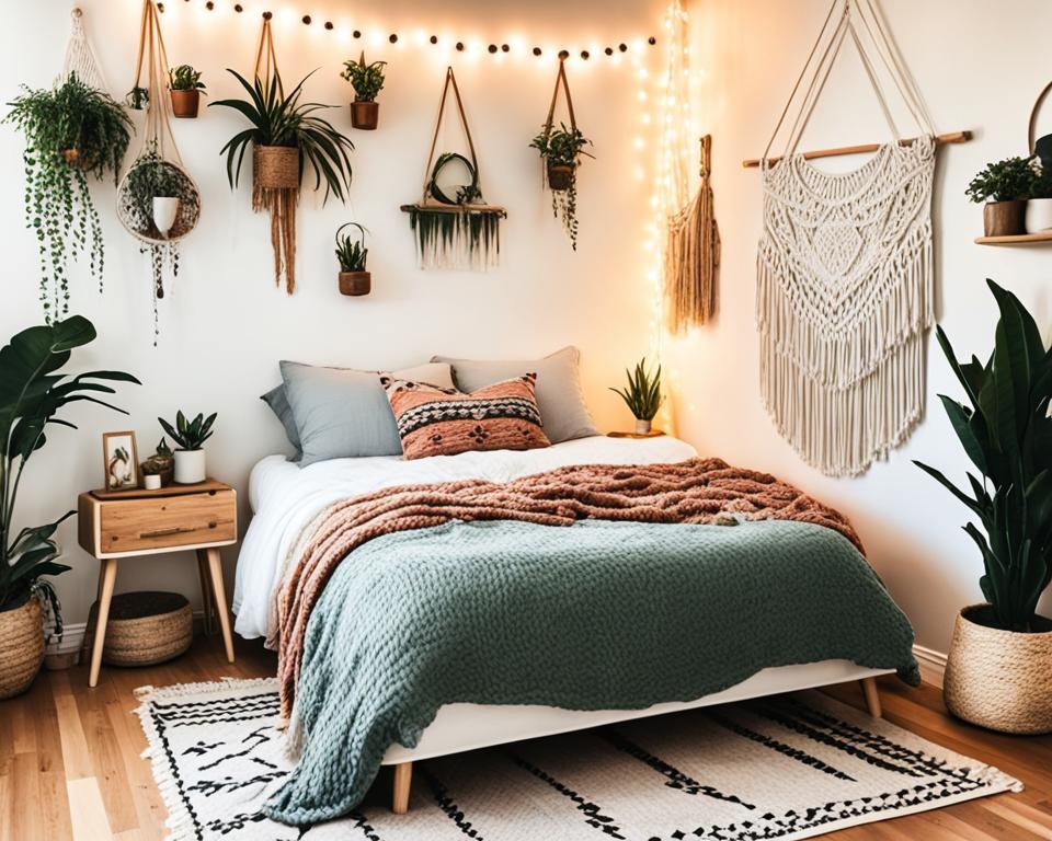 bohemian small bedroom decor