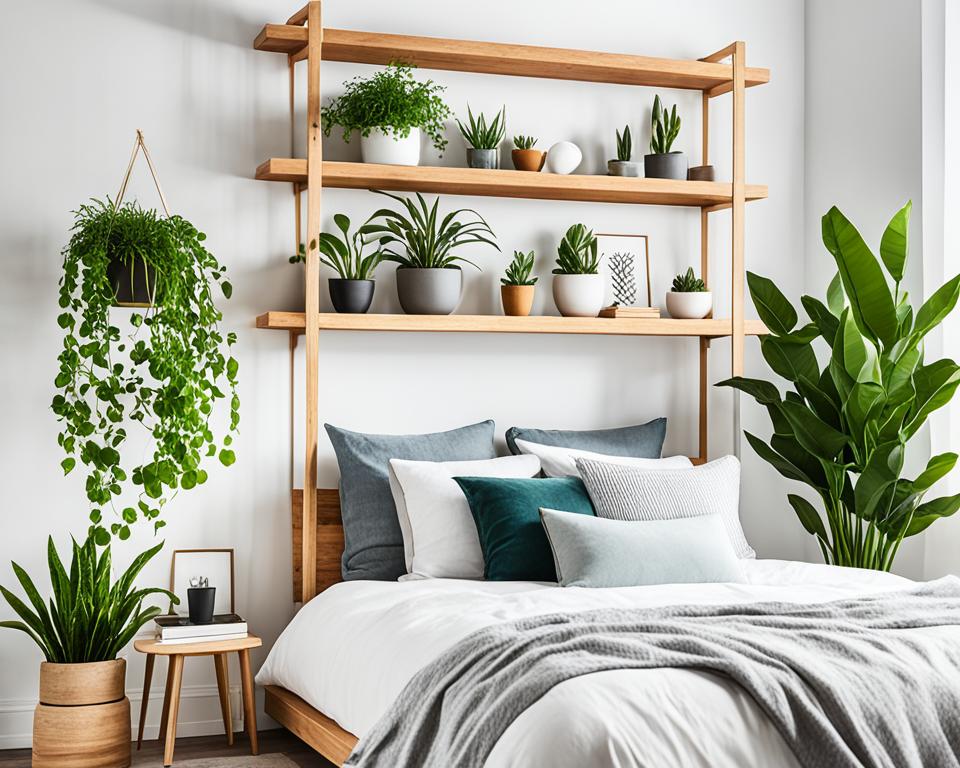 botanical shelf decor