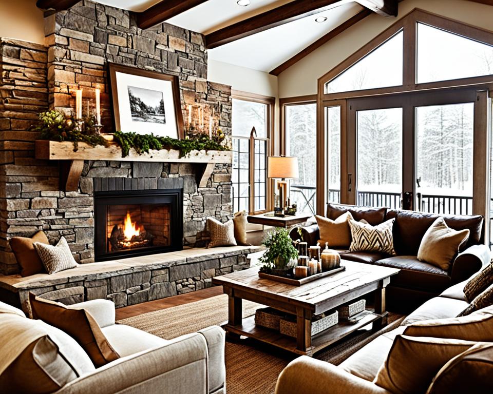 cozy room decor living room fireplace