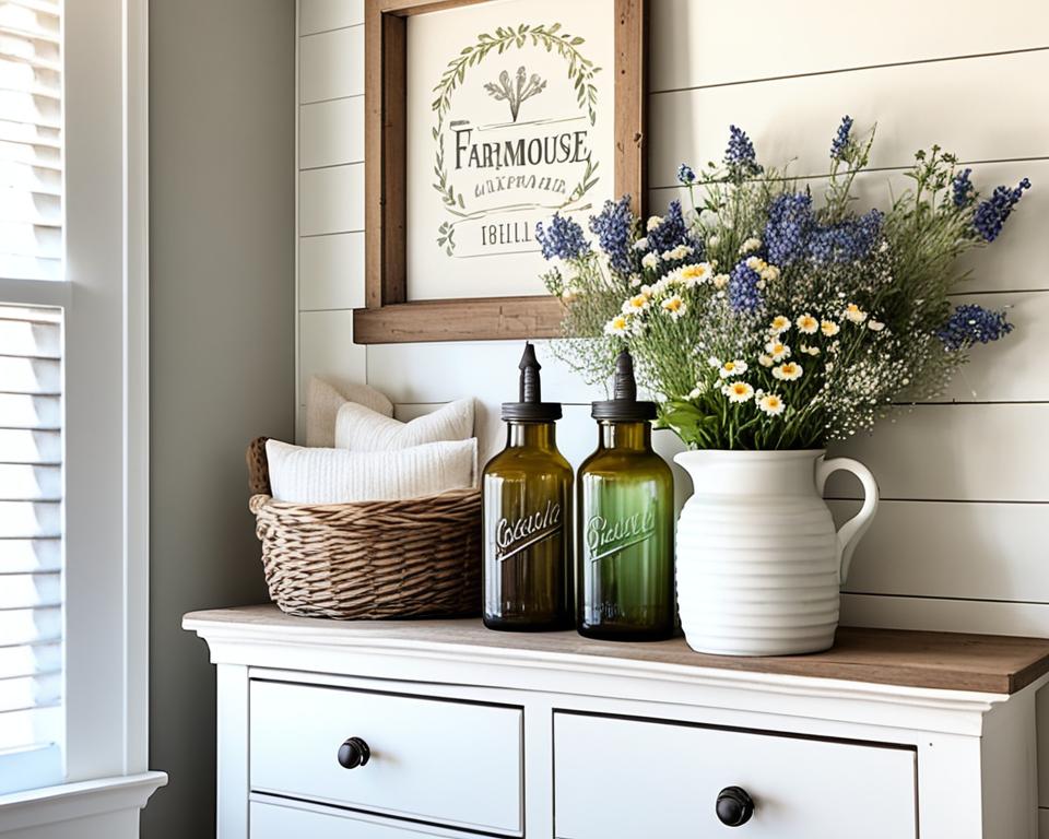 dresser decor bedroom farmhouse