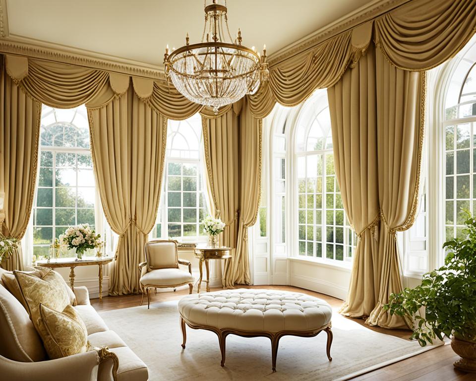 elaborate window treatments