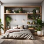 indoor plants decor bedroom shelves