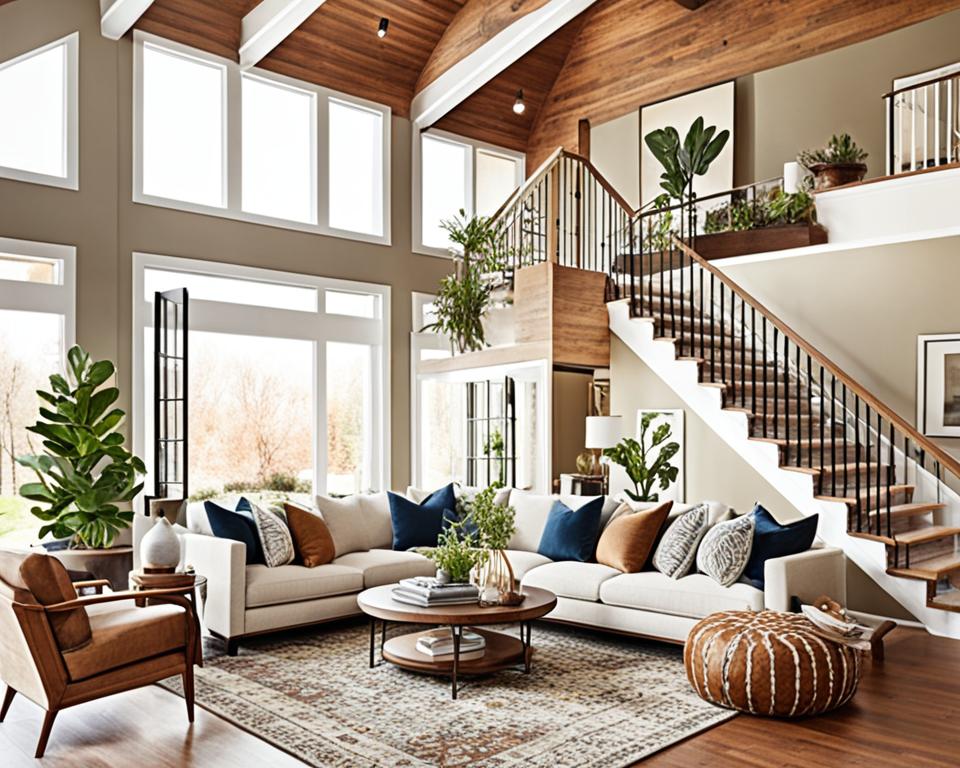 two-story living room decor ideas