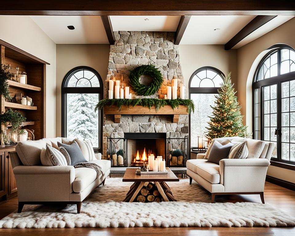 Cozy Fireplace-Centered Living Room Decor Ideas
