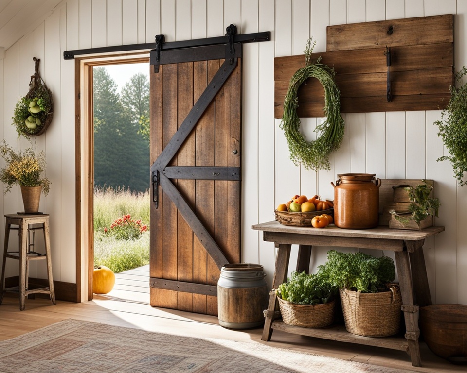 barn door accents