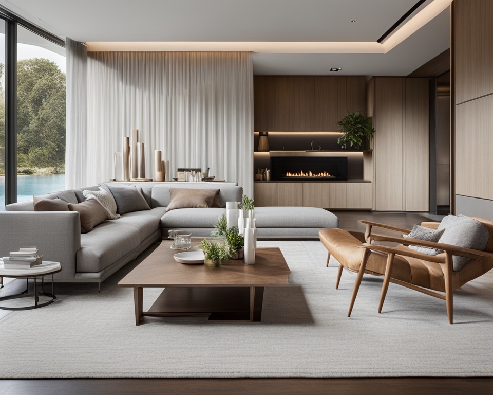 minimalist chic living room